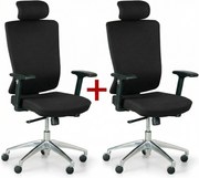 Kancelárska stolička NED F 1+1 ZADARMO, čierna