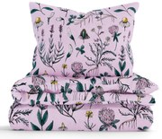 Bavlnené obliečky Renforcé - Herbár staroružové