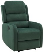 Polohovacie kreslo Mauri Velvet, zelená