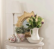 Keramická dekoračná guľa s kvetmi Lovely Flowers M - Ø12*11 cm