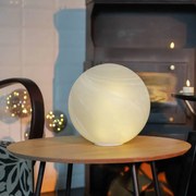 SIRIUS Svetelná guľa Odina, biela, matná, 20 cm
