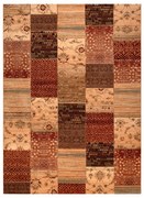 Koberec KASHQAI 4327 101 Patchwork terakota