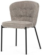 Autronic BONTEC Jedálenská stolička, sivá, látka bouclé, CT-W1077 GREY2 Farba: Béžová