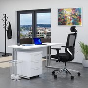 Zostava kancelárskeho nábytku Visio 1, 160 cm, biela