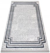 Koberec TULS 51242 Ramka slonia kosť / modrý