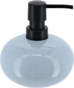 Dávkovač mydla Laveo, modrá/s čiernymi prvkami, 400 ml