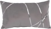 Dekoračný vankúš Vanessa 30x50 cm, strieborný%