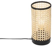 Rustikálna stolná lampa z ratanu - Kata