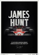 Umelecká tlač McLaren M23 - James Hunt - Quote - Japanese GP - 1976 - Limited Poster, Automobilist