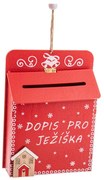 Drevená závesná vianočná dekorácia 17 cm Dopis Pro Ježíška – Dakls