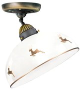 Kolarz 731.10.151 - Prisadený luster NONNA 1xE27/75W/230V, priemer 30 cm, jelení/ružové zlato