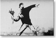 Obraz na plátne Street ART – Banksy - 100x150 cm