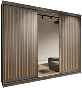 Skriňa Royal 250 Šedá /Lamela Wotan