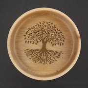 AMADEA Drevená miska strom, masívne drevo, 18 cm, český výrobok