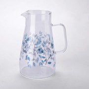 Sklenený džbán MODRÉ KVETY 1450 ml