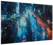 Obraz - Veľkomesto, olejomaľba (90x60 cm)