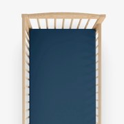 Goldea bavlnená plachta do detské postieľky - námornícka modrá 60 x 120 cm
