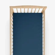 Goldea bavlnená plachta do detské postieľky - námornícka modrá 60 x 120 cm