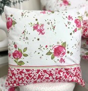 Obliečka na vankúš Ružové ružičky 40x40 cm – zips