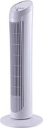 HOMCOM 45W Oscilujúci Vežiový Ventilátor s 3 Rýchlosťami, ABS Plastový Stĺpový Ventilátor, 27x27x75 cm, Biela | Aosom