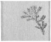 Ľanové prestieranie Havu 46x32, sivo-čierne