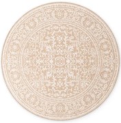 Obojstranný koberec Hanse Home Duet Kona krémový / béžový kruh