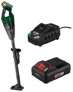 Parkside® Aku ručný vysávač Phssa 20-Li D2 + Smart akumulátor 20 V/4Ah + Nabíjačka 20 V/4,5 A (800011280)