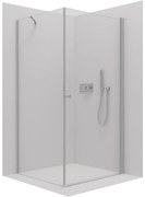 Cerano Antelo, 1-krídlový sprchovací kút 90(dvere) x 80(stena) x 190 cm, 6mm číre sklo, chrómový profil,