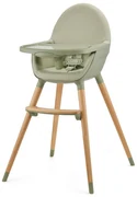 Kinderkraft - Detská jedálenská stolička FINI2 buk/zelená AG0714