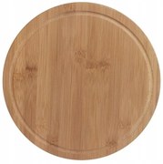 BISK Erga, bambusová doska na krájanie 280x280x10 mm, hnedá, Erga-07877