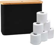 Úložný priestor na toaletný papier na 12 roliek RD51702, čierna