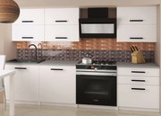Kuchynská linka Belini 180 cm biely mat s pracovnou doskou Primera2  TOR PRIMERA2/3/WT/WT/0/B1