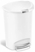 Simplehuman Pedálový odpadkový kôš, 50 l, biela