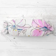Biante Vankúš valec bonbon Sandra SA-394 Veľké akvarelové kvety 15x40 cm