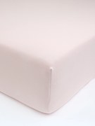 Jersey plachta s elastanom Deluxe 90 × 200 cm – púdrová