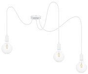 Luster na lanku MIROS 3xE27/60W/230V pavúk biela
