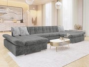 Rohová rozkladacia pohovka Agata Premium, Dostupné poťahy: Miu 2058 + Miu 2058 + Miu 2059