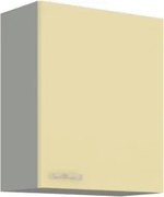 Horná kuchynská skrinka Karmen 60G-72, 60 cm, šedá/krémová%