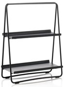 Čierny kovový regál 43x58 cm A-Table - Zone