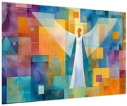 Obraz - Geometrický anjel (90x60 cm)