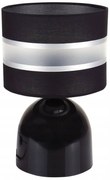 Stolná lampa Elegance, 1x textilné tienidlo (výber z 6 farieb), (výber z 3 farieb konštrukcie), s