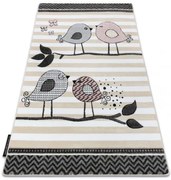 Koberec PETIT BIRDS VTÁČIKY krém