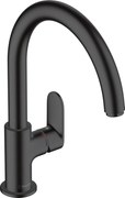 Hansgrohe Vernis Blend M35, kuchynská páková batéria 210 s otočným výtokom, čierna matná, HAN-71870670