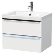 Kúpeľňová skrinka s umývadlom Naturel Pavia 65x53x49 cm biela mat PAVIA365ZCR