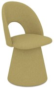 Čalúnené jedálenské kreslo v horčicovej farbe Kalo – Makamii