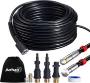 Súprava na čistenie potrubia Premium, 30 m, čierna Jurhan