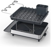 Sivý dvojposchodový anikoro odkvapkávač Excel – Joseph Joseph