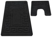 Sada kúpeľňových koberčekov Montana Ethnic čierna