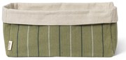 Ferm Living Košík na pečivo ITO 30 x 18 cm zelená bavlna