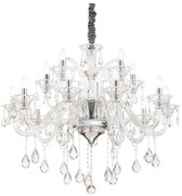 Ideal Lux - Krištáľový luster na reťazi COLOSSAL 15xE14/40W/230V pr. 95 cm chróm